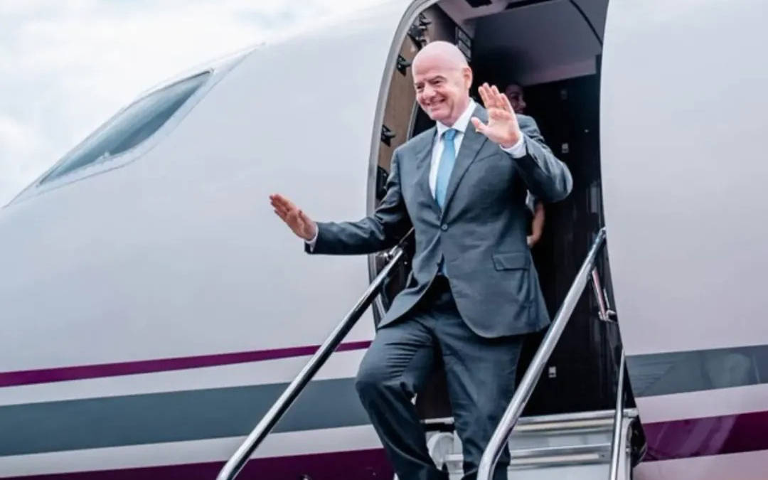 FIFA Başkanı Infantino 66 bin kilometrelik ayak izi bıraktı
